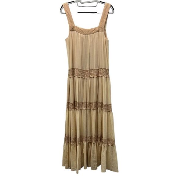 BCBGMAXAZRIA Victoryia Lace Insert Tiered Sundress Size XS, NWT - Picture 1 of 3